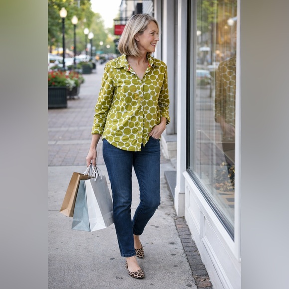 Boden Tops - Boden Sienna Cotton Button Down Long Sleeve Shirt. Women’s 12